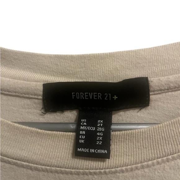 Forever 21 Cream Long Sleeve Top - Picture 2 of 3